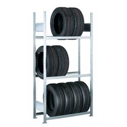 SCHULTE Lagertechnik 13906 Reifenregal-Grundmodul 150 kg (B x H x T) 1.36 x 2 x 40 m Stahl verzinkt Verzinkt offen