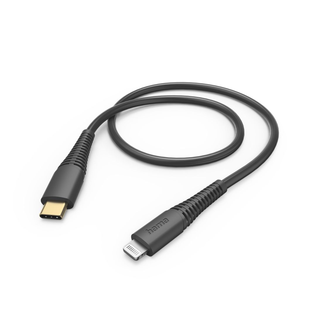 Hama Stecker Lightning auf USB C 1,5 m 201602 (Schwarz) 00201602