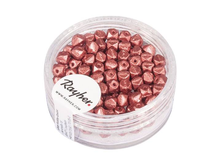 Rayher Antique Rocailles Antikrosé 4 mm 120 Stück