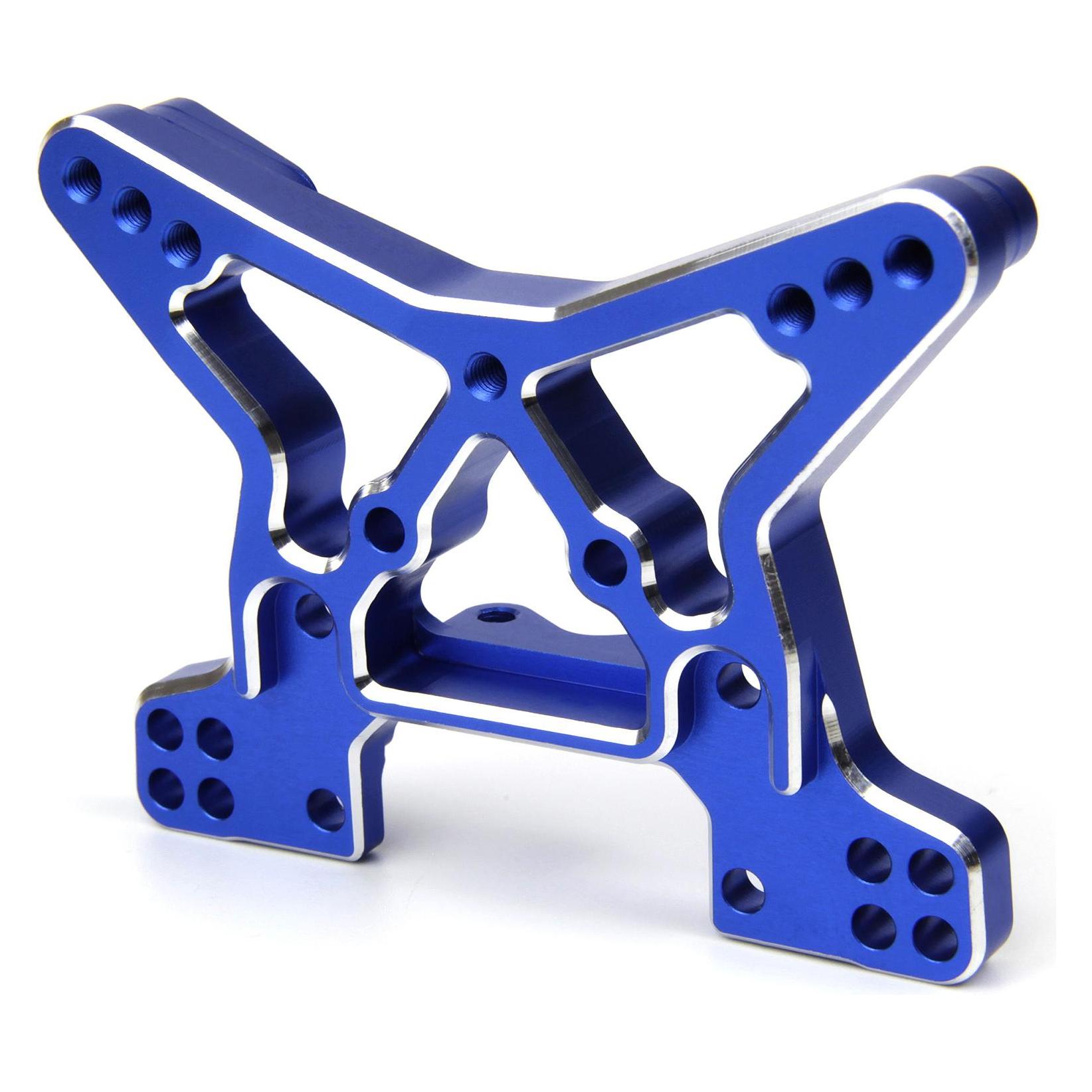 Maverick Aluminium Stossdämpferbrücke vorne (blau) (MV150665)