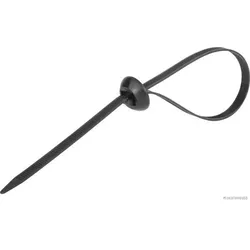 HERTH&BUSS Kabelbinder, 7,6 x 375 mm, PA 6.6, wiederverschließbar schwarz - 50266531 - schwarz