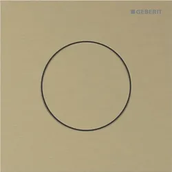 Geberit Typ 40 UR-Strg., rund, pneum. Sp-Ausl messing gebürstet, Etc
