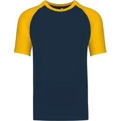 Kariban Unisex Baseball T-Shirt K330 navy/yellow S