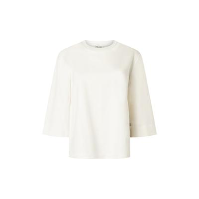 Langarmshirt MAERZ MUENCHEN "Maerz Muenchen 189500 Langarmshirt Damen Bekleidung", Damen, Gr. 38, weiß, 62% Viskose, 33% Polyamid, 5% Spandex, Shirts Langarmshirt