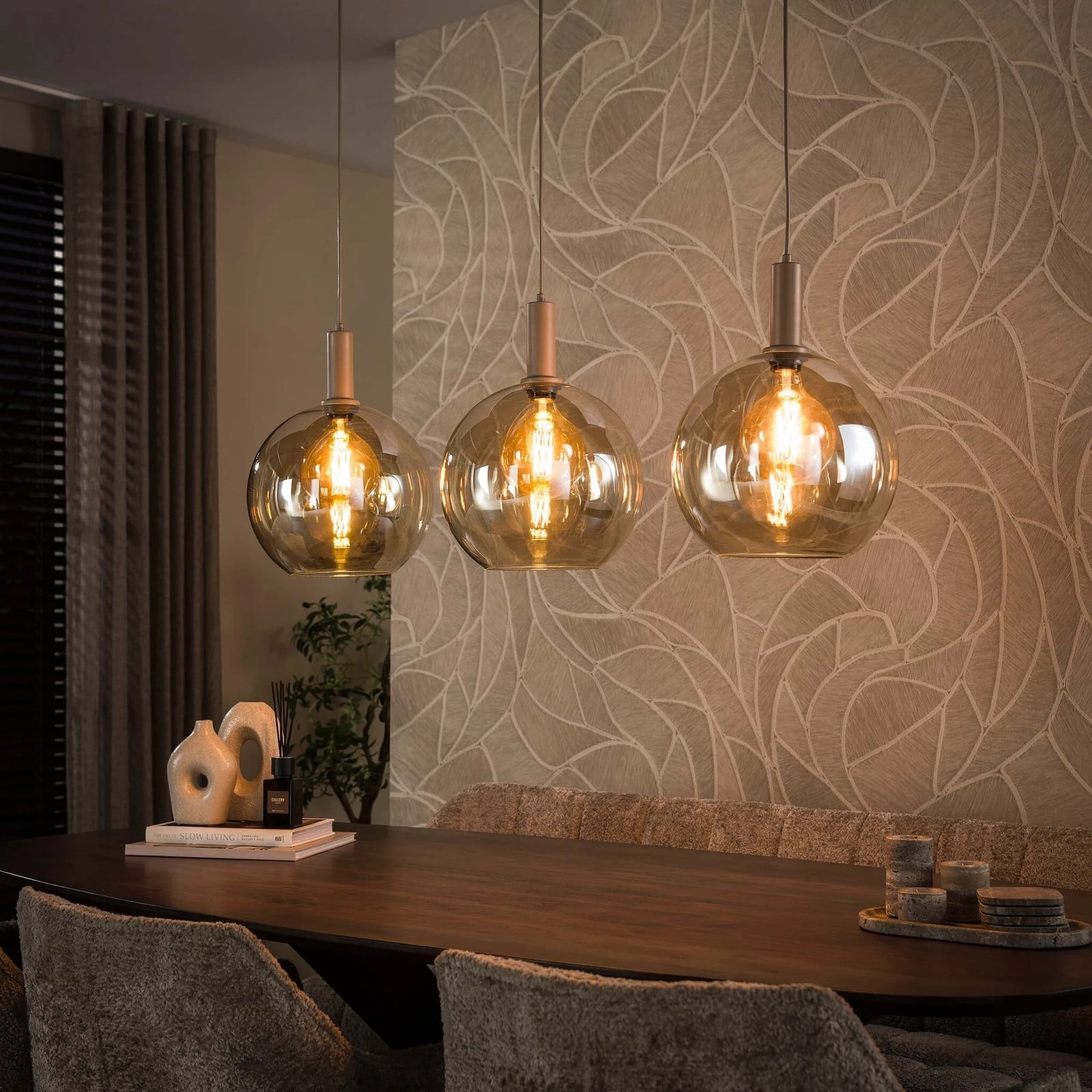 WoonStijl Sfera Hanglamp met 3 lichten - Beige