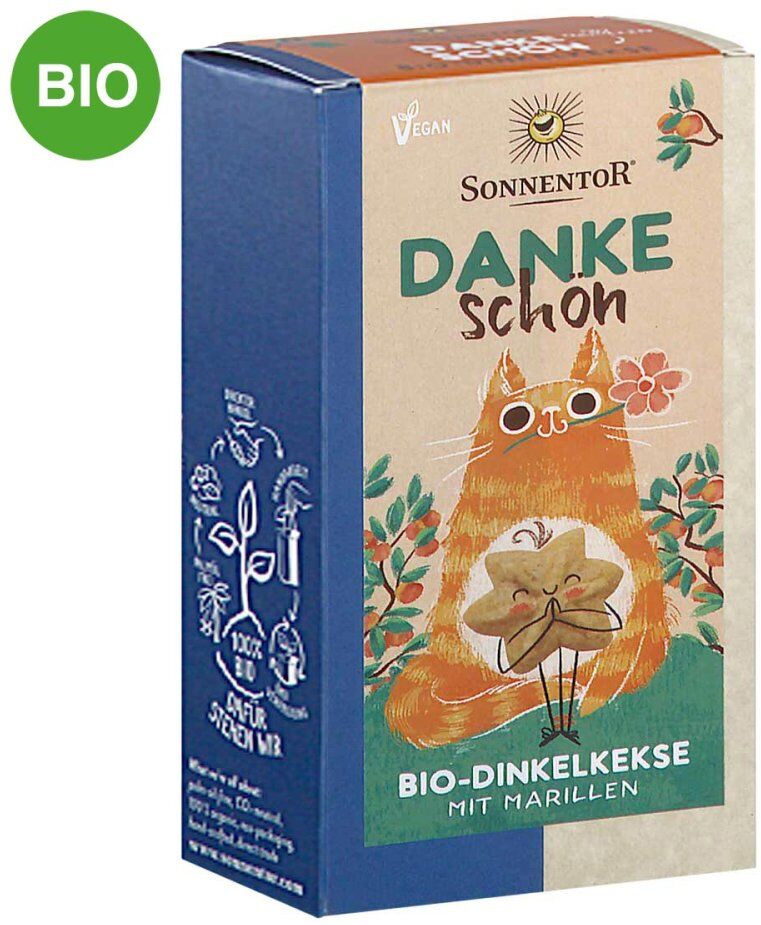 SONNENTOR Dankeschön Bio Dinkelkekse mit Marillen 125g