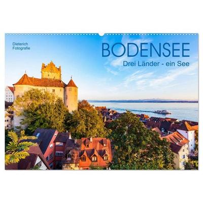 BODENSEE Drei Länder - ein See (Wandkalender 2026 DIN A2 quer), CALVENDO Monatskalender