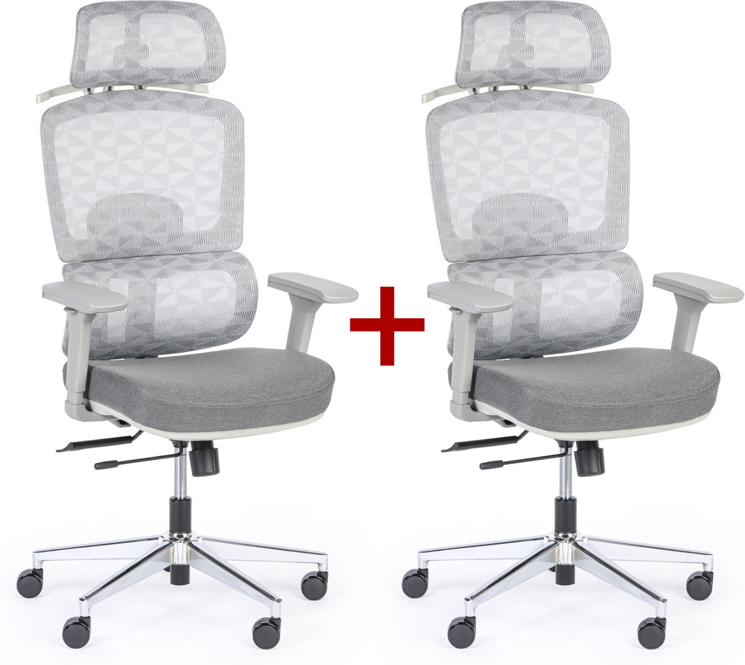 B2B Partner Bürostuhl TERRY 1+1 GRATIS, grau