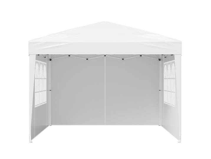 SucceBuy Tonnelle Pop-Up 10x10FT Instantanée avec 3 Parois Latérales et 2 Fenêtres Ventilées, Hauteur Réglable pour Événements