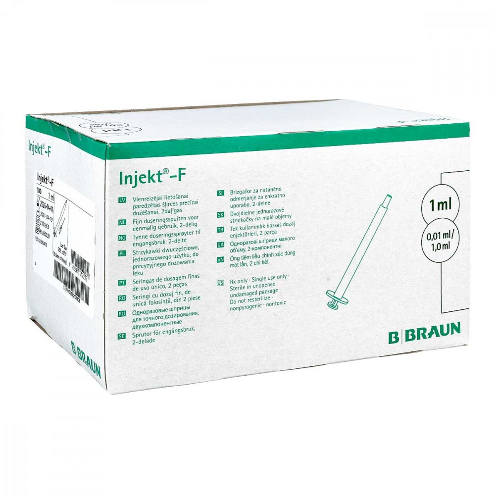 B. Braun Melsungen AG Injekt F Feindosierungsspritze.m.kanüle 0,50x16mm 00896479