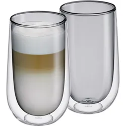 cilio tisch-accessoires Latte Macchiato-Glas VERONA, grau