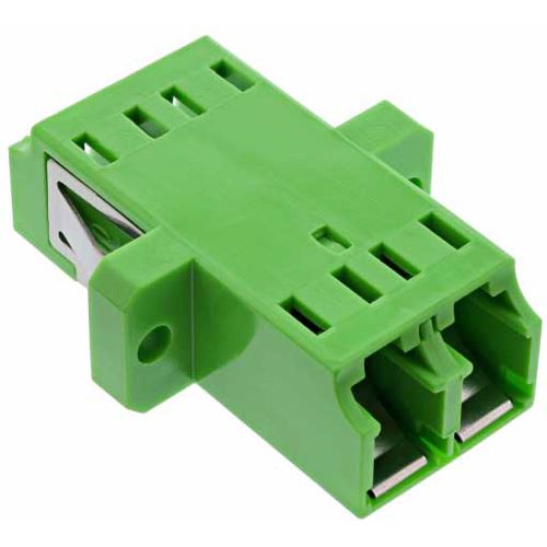 InLine LWL Kupplung, Duplex LC/LC, singlemode, grün, Keramik-Hülse, zum Einbau