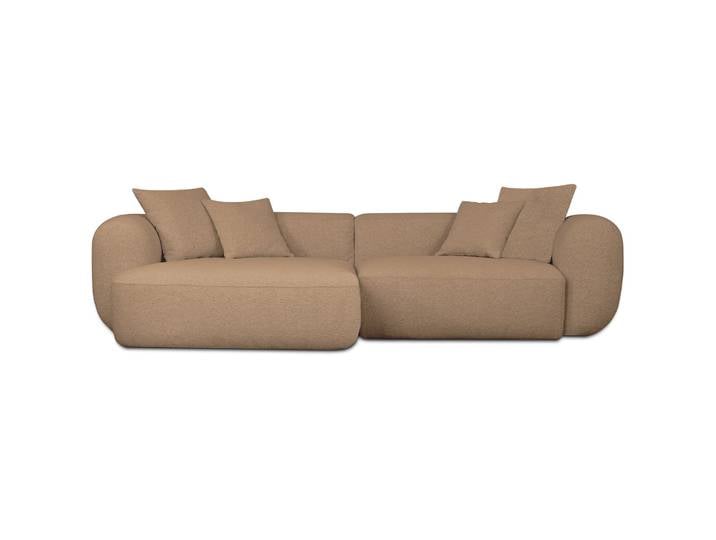 Modulares Ecksofa Baomi, L-förmig, linksseitig, senfgelber