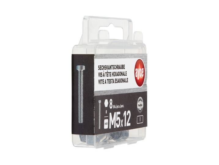 Sechskant-Schraube Metrisch Rostfrei M5 12 mm