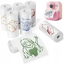 Xrec, Thermopapierrolle, Papier Wkład Wkłady Kolorowy Druk 7x Rolka 56mm X 5m Do P02 K22 / P2-rm-s01