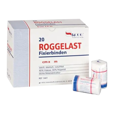 Promedia A. Ahnfeldt GmbH ROGGELAST Fixierbinden 8 cmx4 m o.Cellophan 20 St 08601288