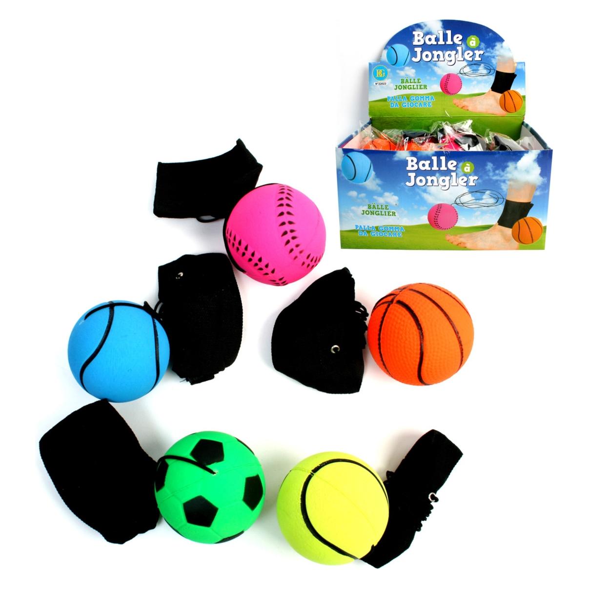 Magni Ball mit Schnur 6cm 4fach sortiert (35855942)