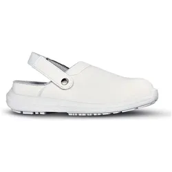 U-Power, Sicherheitsschuhe, Sicherheitsclog Surge Grösse 40 weiss Mikrofaser SB E A FO SRC EN ISO 20345 (SB, 40)