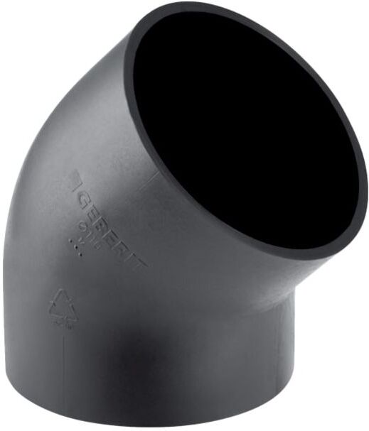 Geberit Pe Bogen 360045161 DN 40, 45Grad, PE-HD