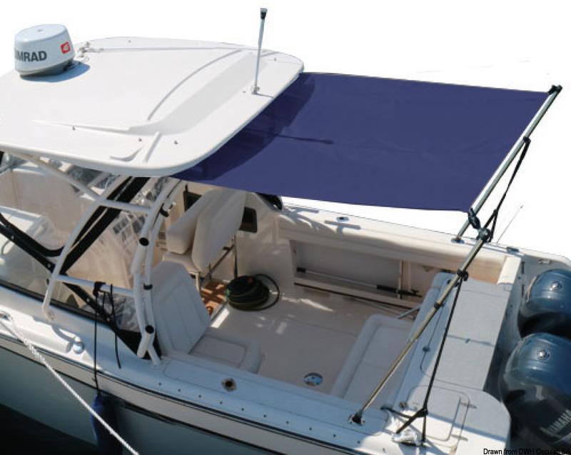 Bimini mit Teleskoparm für T-Top 260/230/200 cm Osculati 46.907.07