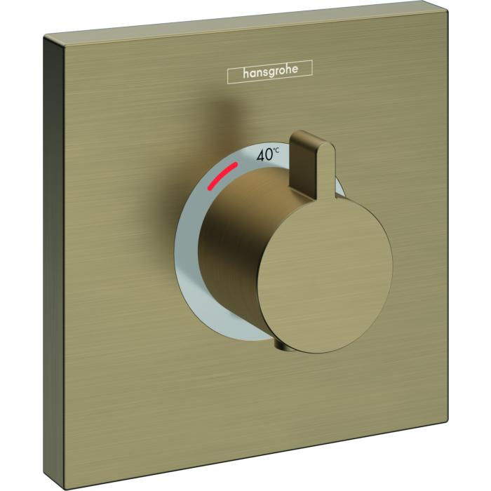 hansgrohe ShowerSelect Highflow Fertigmontageset 15760140 UP-Thermostat, brushed bronze