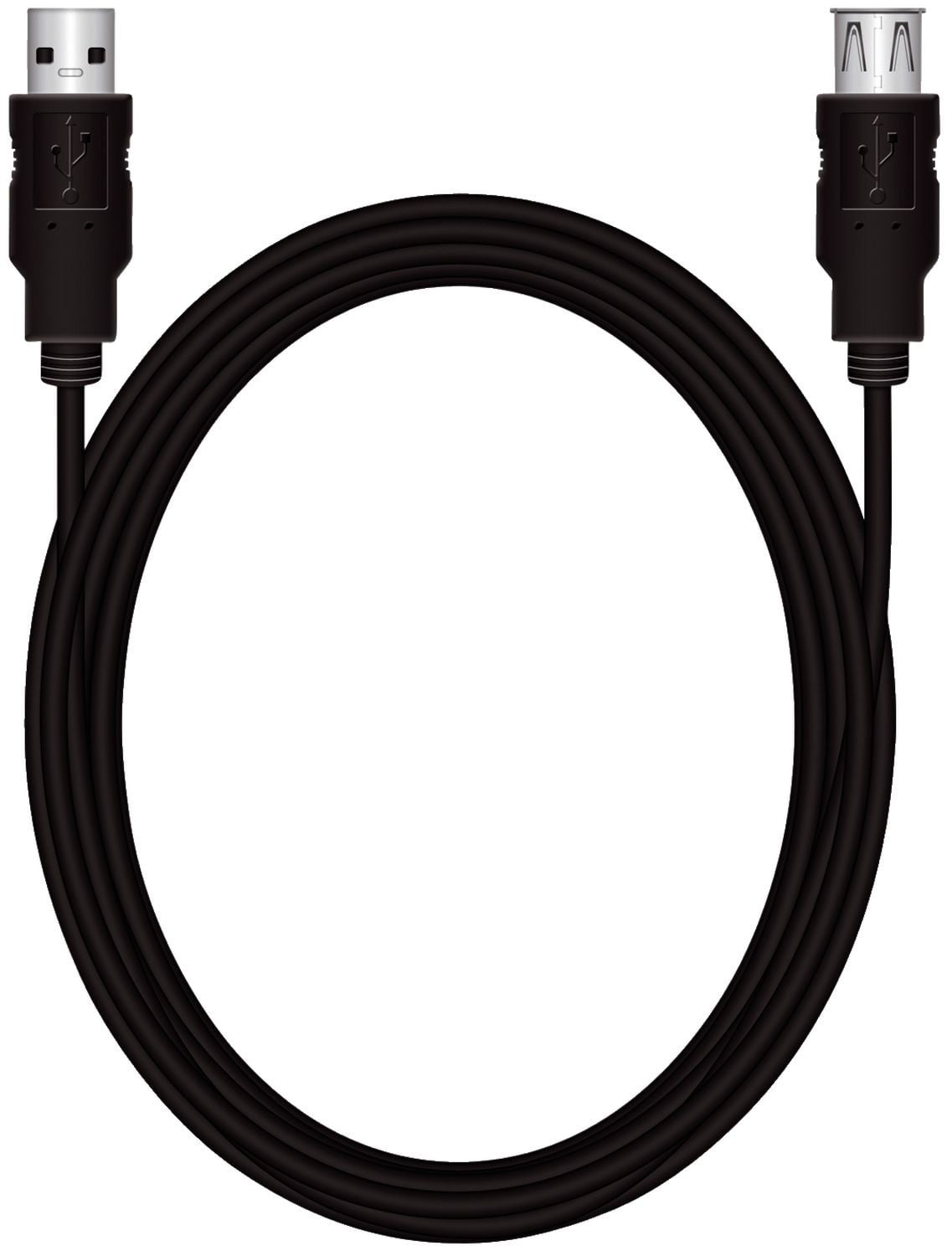 MediaRange MRCS111 USB 2.0 verlengkabel, 3 meter, zwart
