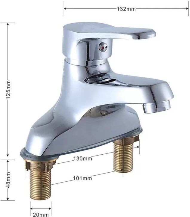 INF Robinet mitigeur lavabo en laiton
