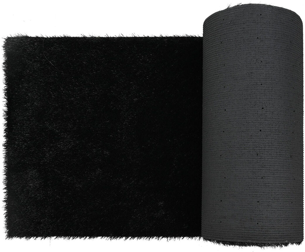 Fairmont Park Artificial Grass Black Polypropylene, SBR 1m Black 4cm H x 500cm W x 101cm D