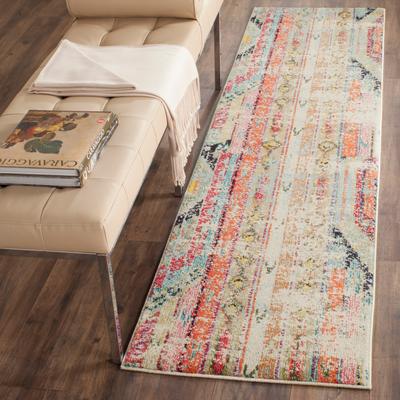 SAFAVIEH Monaco Lumturije Distressed Boho Rug