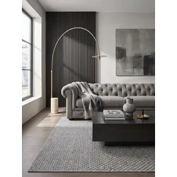 Flachgewebe-Teppich Pflegeleicht Grau 200x290 cm - BROYE   Kadima