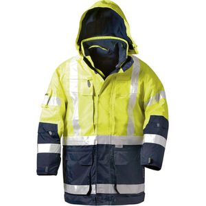 elysee Arbeitsjacke JEKYLL Warnschutzparka 23421-1, Warnschutzjacke, gelb-blau, wasserdicht, Größe M