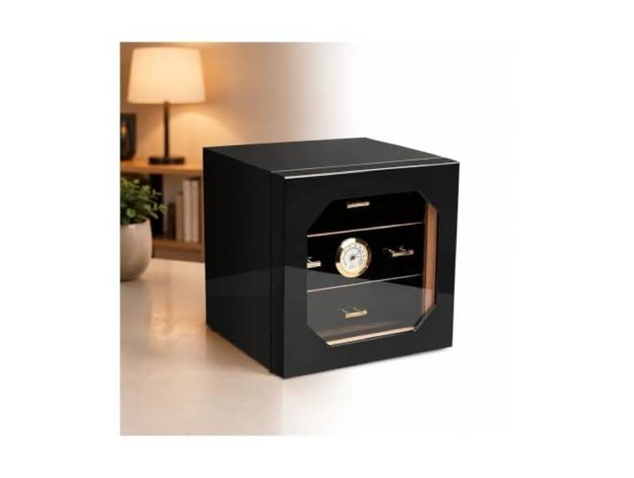 xueqiaolian1006 Klavierlack-Humidor mit großem Fassungsvermögen Der geräumige Innenraum bietet Platz for eine große und organisierte Zigarrensammlung.