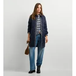 Pepe Jeans für Damen. PL4024539 Mantel Nicole Long marineblau (L), Lässig, Polyamid