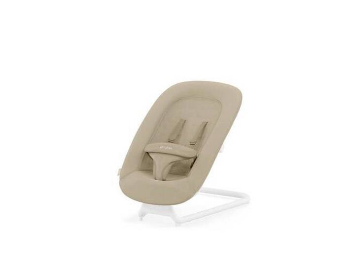 cybex Gold Hochstuhlliege Lemo Bouncer, Weiß, 44x46-55x61 cm, 5-Punkte-Sicherheitsgurt, Bezug abnehmbar und maschinenwaschbar, nutzbar als Liege Wippe, ideal zum Füttern auf Augenhöhe, Babymöbel, Hochstühle & Zubehör, Hochstuhlzubehör, Hochstuhl Babyaufsatz