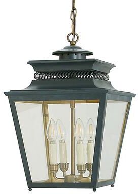 Piedmont 4-Light Lantern - Navy - Ballard Designs