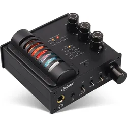 InLine AmpUSB-EQ Hi-Res AUDIO HiFi DSD (Bass Boost, Mikrofon, USB-DAC), Kopfhörerverstärker, Schwarz