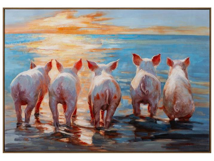 Bild mit Rahmen Pigs Paradise image LAND