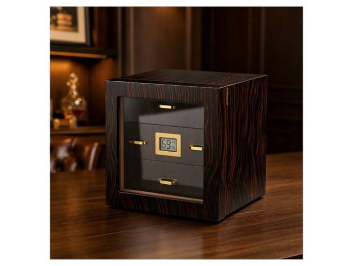 xueqiaolian1006 Eleganter Zigarren-Humidor aus Zedernholz Die robuste Struktur bietet zuverlässigen Schutz for Ihre Zigarren.
