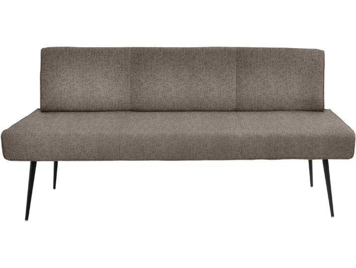 K+W Komfort & Wohnen Giacomo I Polsterbank Metallfüsse in schwarz, wahlweise in der Breite 200cm oder 177cm