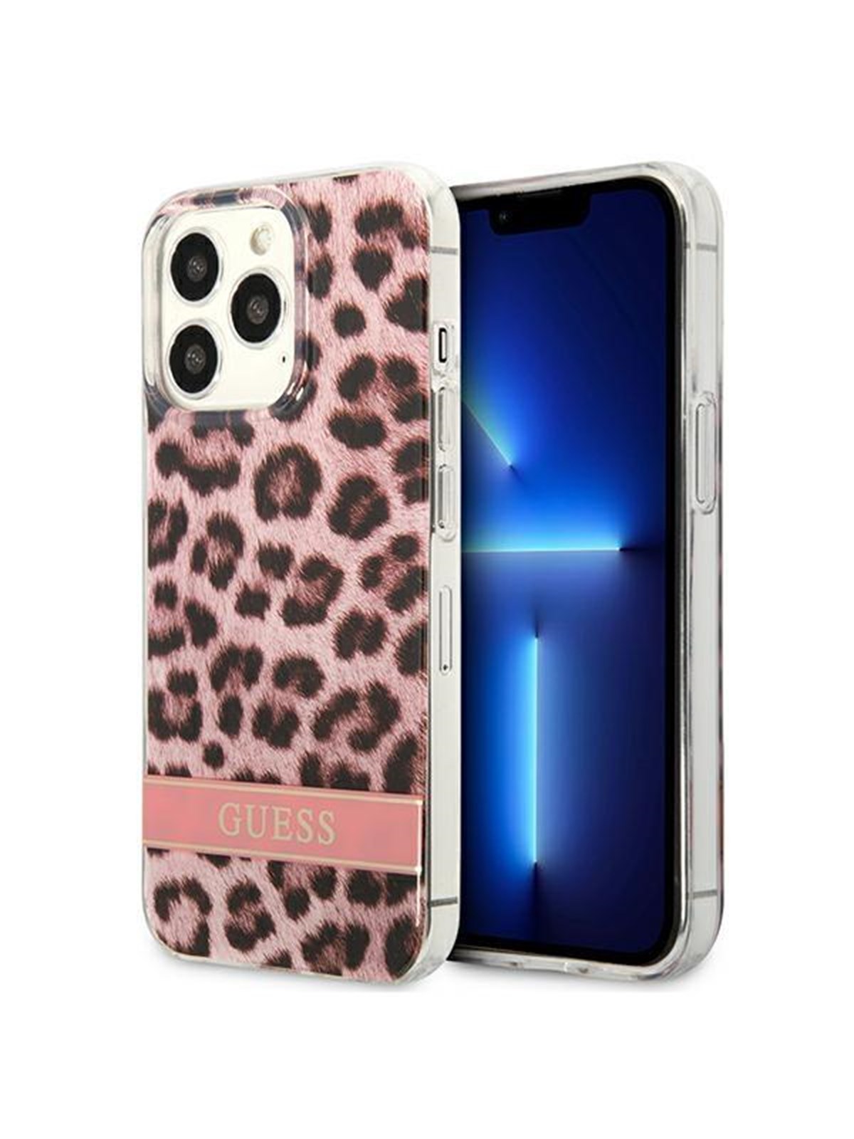GUESS GUHCP13LHSLEOP iPhone 13 Pro / 13 6.1" pink/pink hardcase Leopard