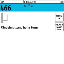 Rändelmutter DIN 466 hohe FormM5 A 1/A 2 25 Stück