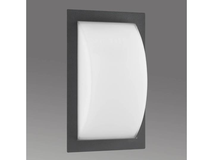 LCD Aussenwandleuchte Ivett, schwarz, Aluminium, Modern, Wandleuchte außen