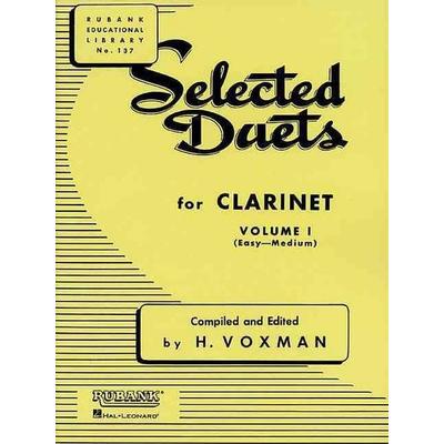 Selected Duets for Clarinet Volume 1 Easy to Medium Classical Clarinet Duets Rubank Educational Library Sheet Music for Students and Teachers Woodwind