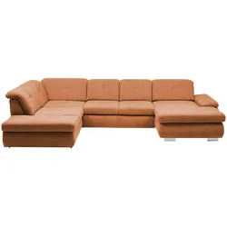 Lounge Collection Wohnlandschaft Flachgewebe  Affair ¦ orange ¦ Maße (cm): B: 371 H: 100 T: 260.0