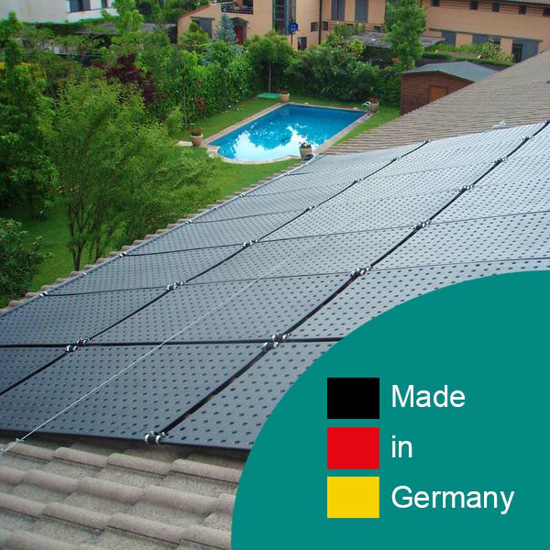 Flachdach-Set Solarheizung bis 48m² Wasseroberfläche