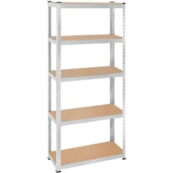 tectake Schwerlastregal - 180 x 75 x 30 cm, 350 kg silber