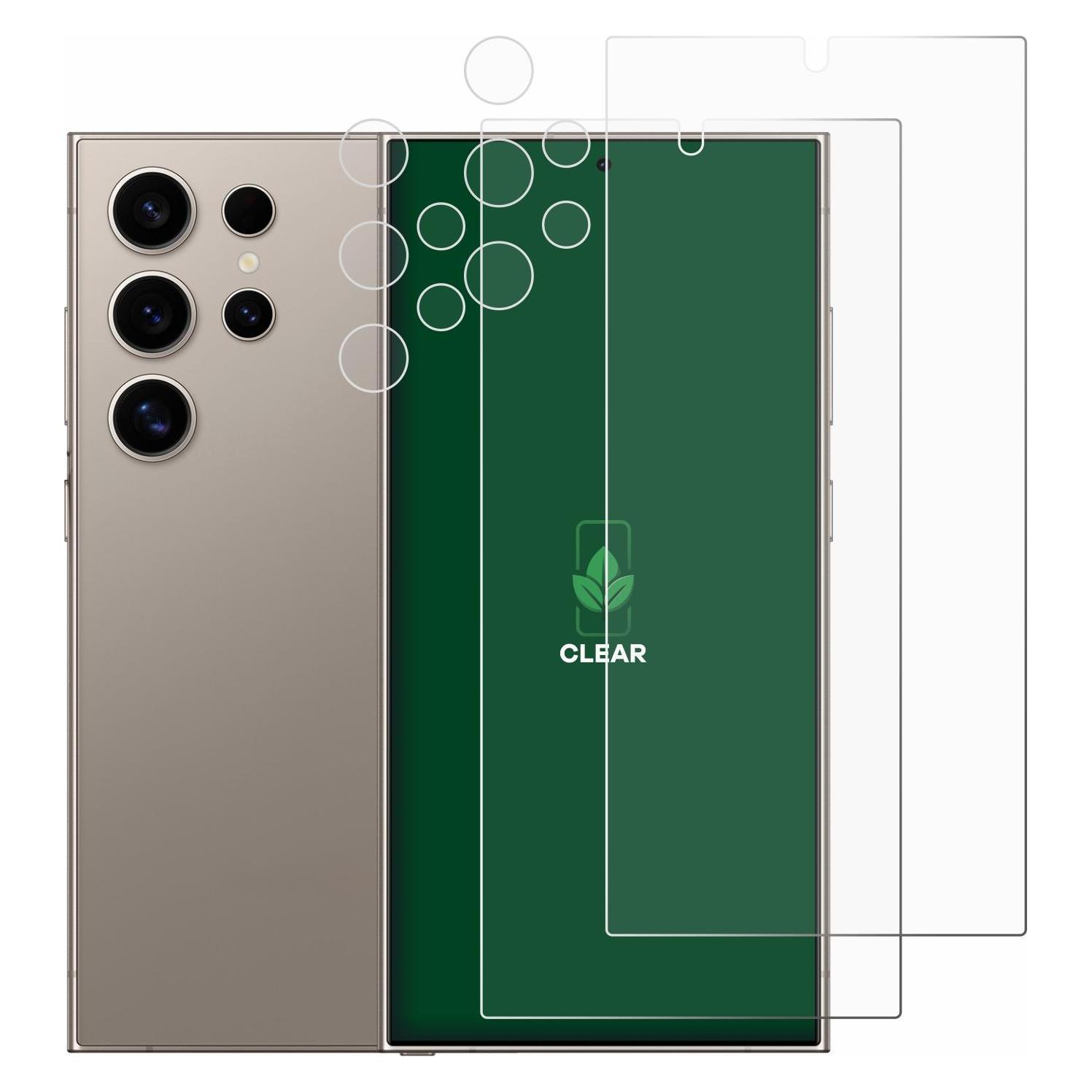 ScreenLeaf Schutzfolie für Samsung Galaxy S24 Ultra (case-friendly) (Display+Kamera) Displayschutz Display (Samsung Galaxy S24+) (6152863)