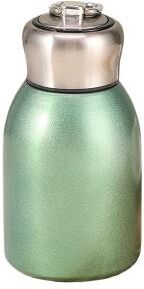 Multicon Wholesale Hub High value Mini Chubby Thermos Cup With Stainless Steel, Portable Carrying Ring, Big Belly Vacuum Insulated Cup green