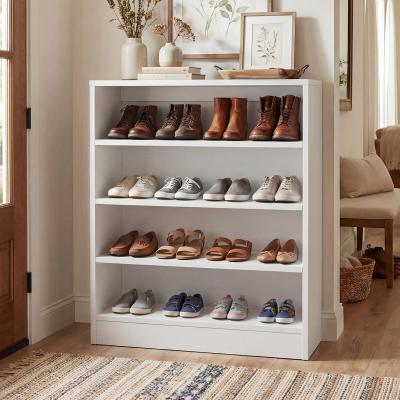 Rackcog Cimly 45 Pairs Tall Shoe Cabinet, 9-Tier Wooden Shoe Storage Organizer with Adjustable Shelves