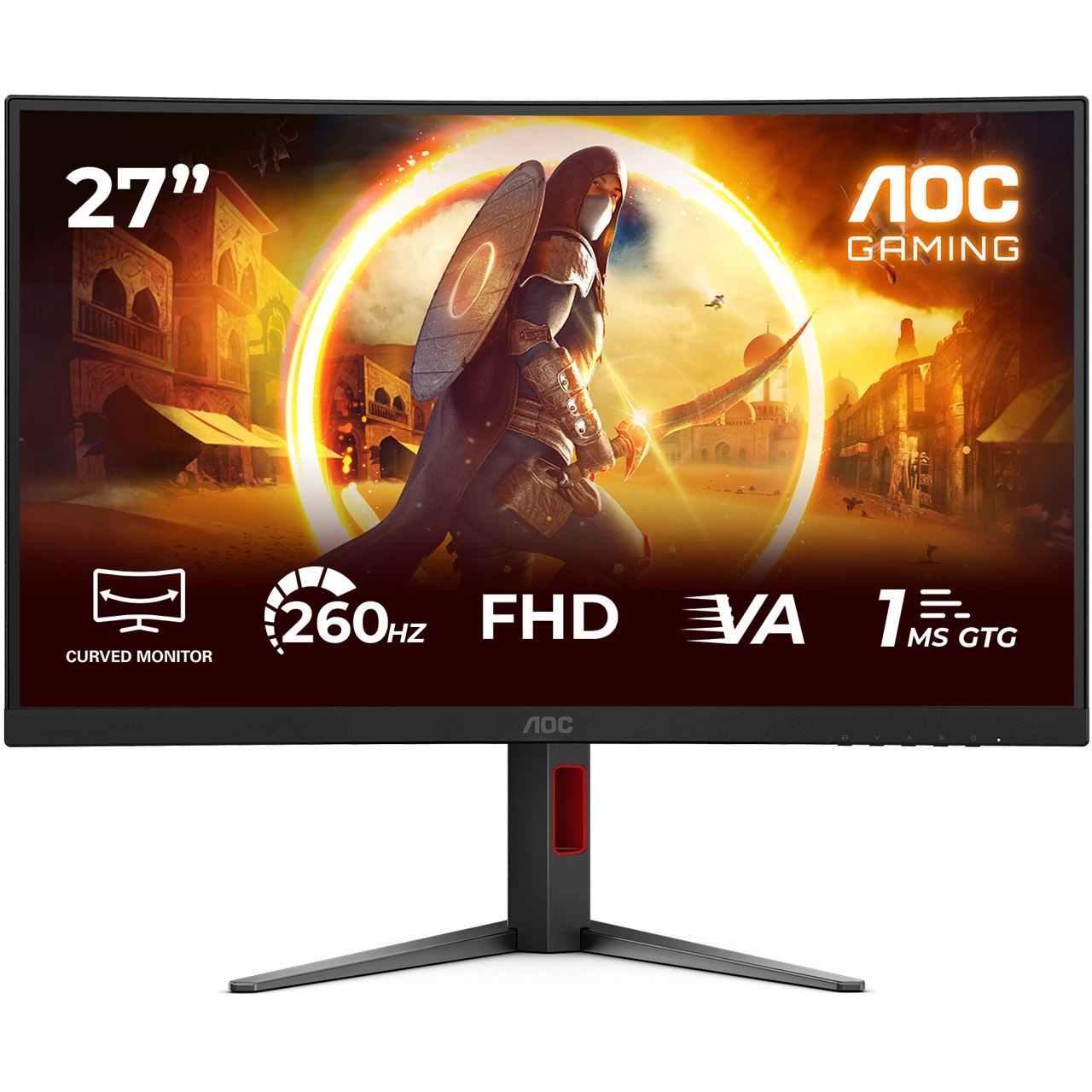 27" (68,58cm) AOC Gaming C27G4Z2 schwarz 1920x1080 1xDisplayPort 1.4 / 2xHDMI 2.0